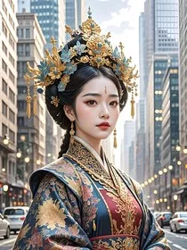 皇后娘娘来到现代" width="120" height="150"
